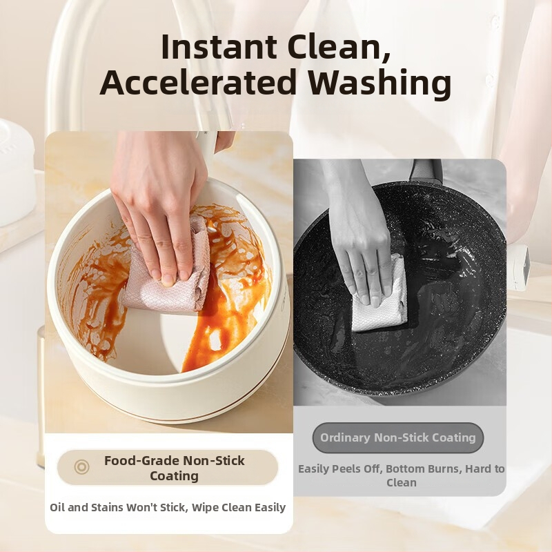 MC-XZE2017 Elektrická varná nádoba s parnou vložkou, kapacita do 2 l, 2 vrstvy, vnútorný tank z nehrdzavejúcej ocele, mechanické ovládanie, gril a shabu-shabu, pre 4–5 porci