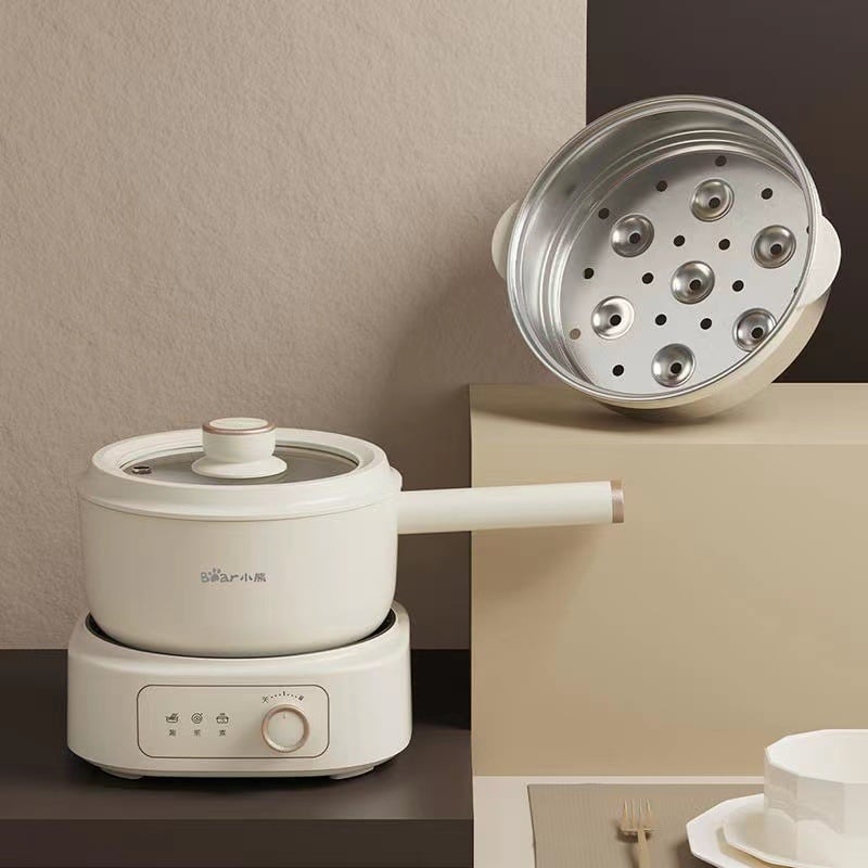 Bear Električna posuda za kuhanje za kućanstvo i dom učenika, kapacitet 2–3 L, snaga 1001–1200 W, mehaničko upravljanje, 220 V, model DHG-D25D1