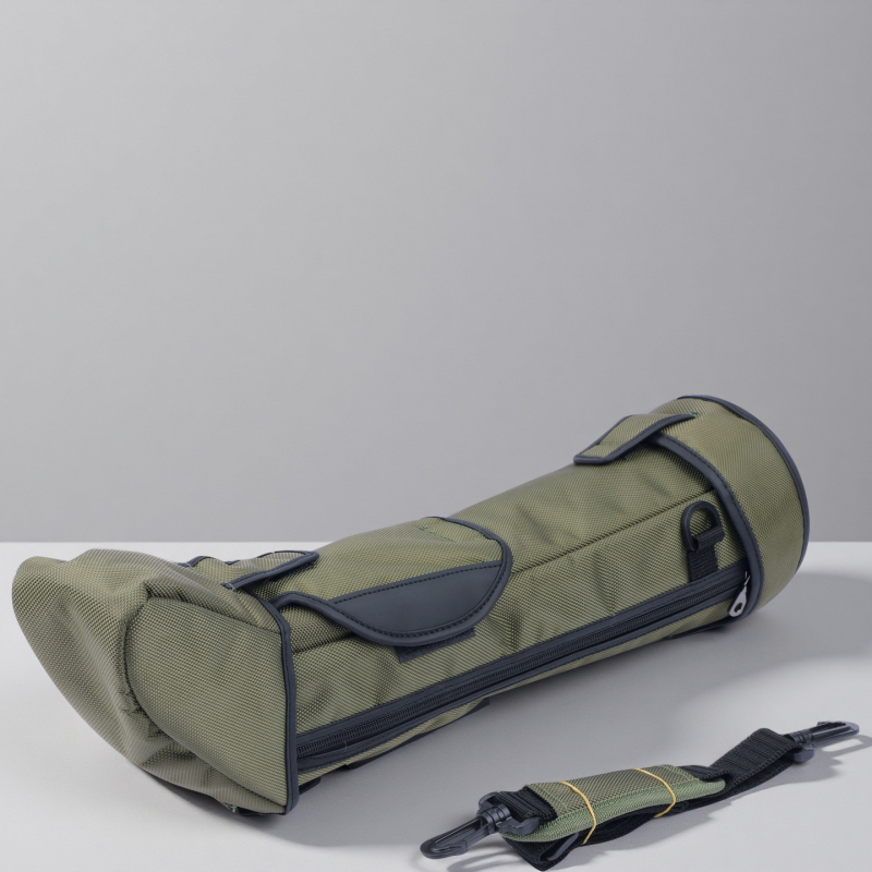 Madármegfigyeléshez való teleszkópos tároló táska, vízálló, ütéscsillapító kialakítással és vállon hordozható, kültéri használatra