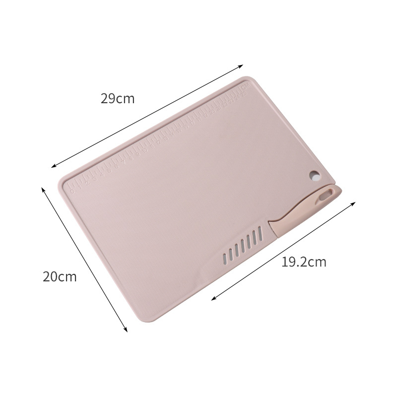 Dvostruki nož za voće i daska za rezanje, plastični prenosni kuhinjski višefunkcionalni alat za dom i kampiranje