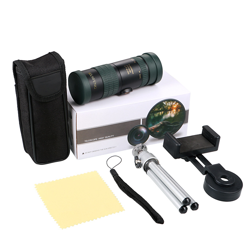 Telescop monocular 8-24×30, portabil, cu câmp vizual de 6,2°
