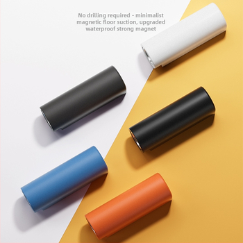 Stoper za vrata sa podnim prisajanjem, materijal PP + nehrđajući čelik, brušeni završetak, ugradnja na pod, ručno upravljanje