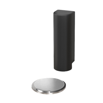 Stoper za vrata sa podnim prisajanjem, materijal PP + nehrđajući čelik, brušeni završetak, ugradnja na pod, ručno upravljanje