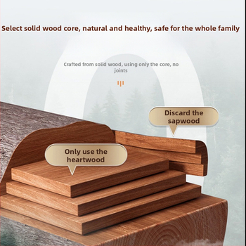 Daska za rezanje od masivnog drveta, ebenovo drvo, marka Double Horse Power, moderan stil, izdano 2024., osnovno pakiranje