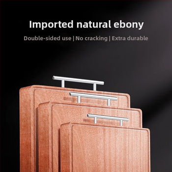 Daska za rezanje od masivnog drveta, ebenovo drvo, marka Double Horse Power, moderan stil, izdano 2024., osnovno pakiranje