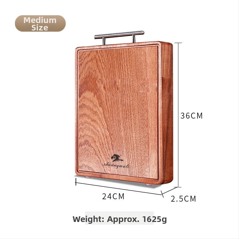 Daska za rezanje od masivnog drveta, ebenovo drvo, marka Double Horse Power, moderan stil, izdano 2024., osnovno pakiranje