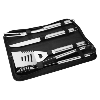 Set de instrumente pentru grătar – cuțit, clips, furculiță, lopată; oțel inoxidabil; cutie: 12 buc.; Brand Yao wei; Stil: simplitate modernă (Brand: Yao wei; Material: oțel inoxidabil; Componente: cuțit, clips, furculiță, lopată; Cutie: 12 buc.; Stil: simp