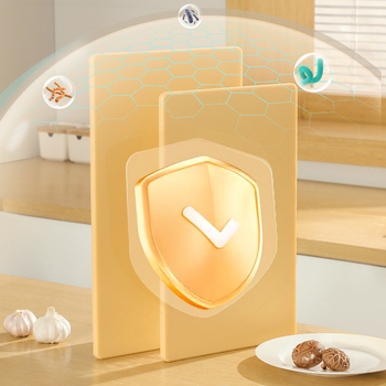 Tăietor de bucătărie PE antibacterian, cu două fețe și separare crud/gătit, îngroșat, panou flexibil pentru bucătărie