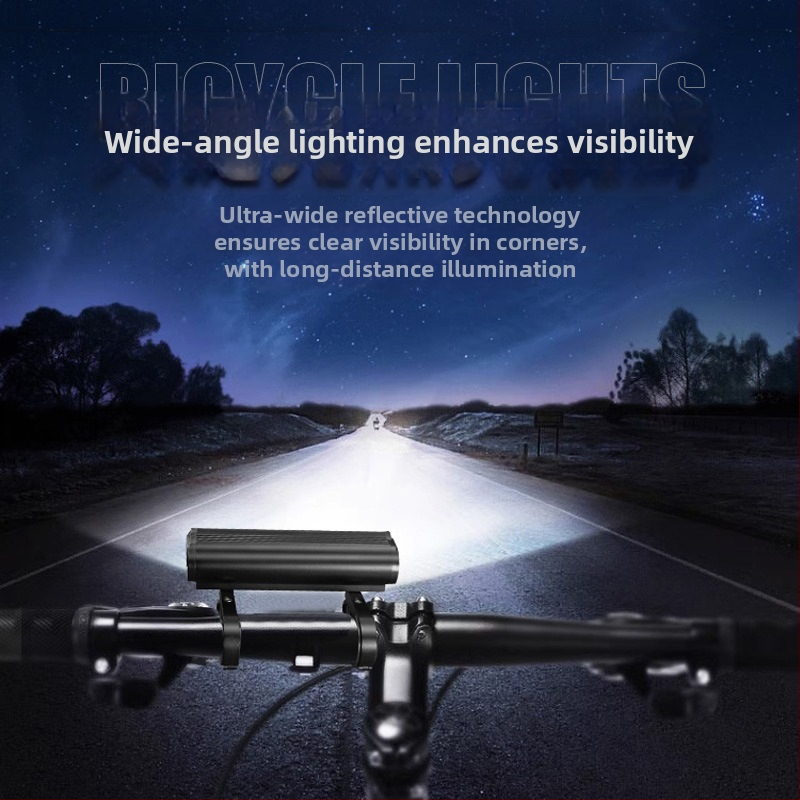 Kvdi prednje svjetlo za bicikl, aluminijsko kućište, Type-C punjenje, pet načina