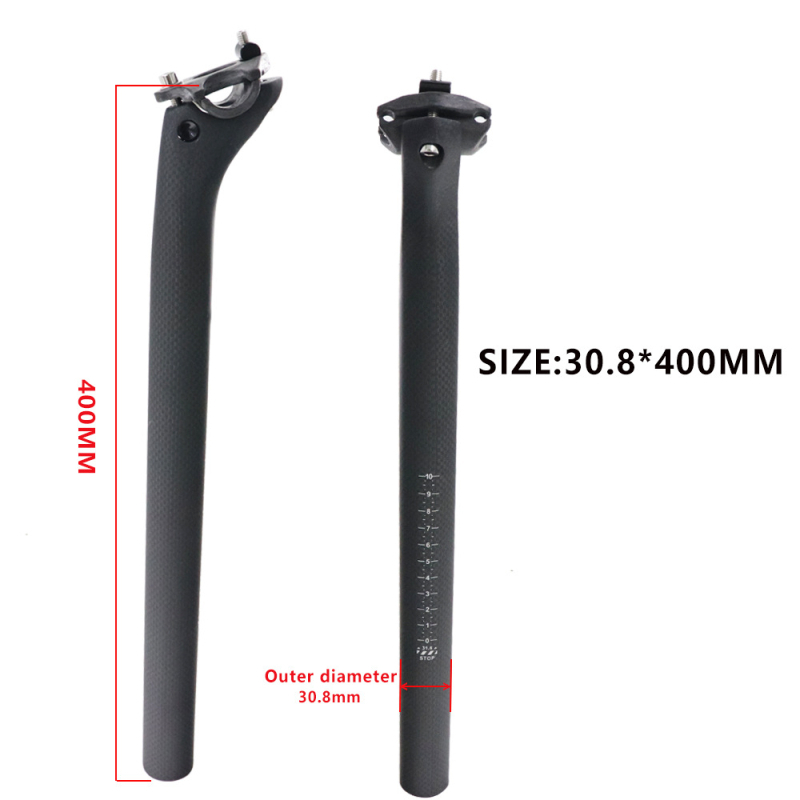 Colier pentru țeavă șa din carbon 3K pentru biciclete MTB și road – ultra-ușor