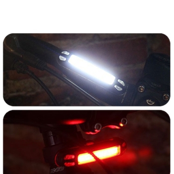 Stražnje svjetlo za bicikl s dvobojnim svjetlom za noćnu vožnju – model K-WD-048, ugradnja klikom, kapacitet baterije: 1