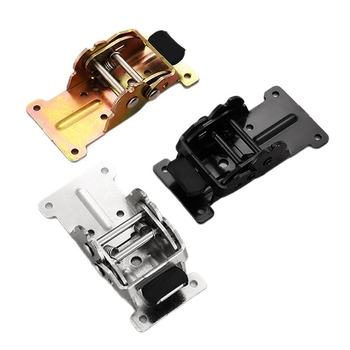 Balama auto-încuietoare 90°/180° pentru mese pliabile și plăci de extensie; material: oțel laminat la rece; finisaj: zinc/nichel/negru bronz; grosime: 2,5 mm