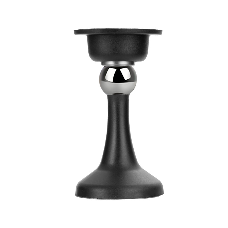 Stop magnetic pentru ușă - ABS plastic, montaj pe perete, model 605, finisaj electroplacat