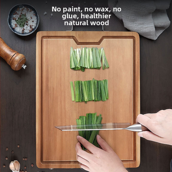 Drvena daska za rezanje, dvostrana, antibakterijska i otporna na plijesan, protuklizna površina, pogodna za kontakt s hranom
