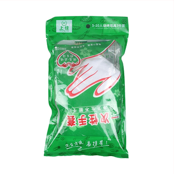 Excellent 7-djelni set alata za roštilj na otvorenom s rukavicama, ploča, kliještima, četkom, vilicom i ražnjicama — nehrđajući čelik, bambus, PP