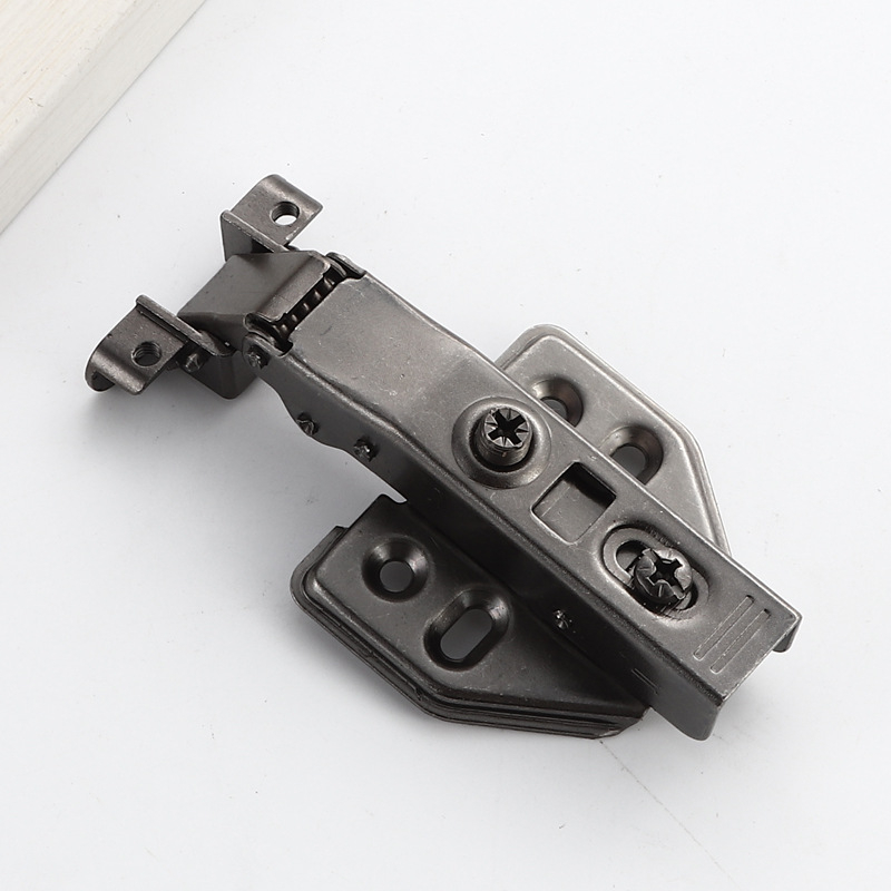 Balama cu cadru din aluminiu, amortizare hidraulică pentru uși de garderobă și dulapuri, oțel laminat la rece, placare nichel/cupru, cod produs 661