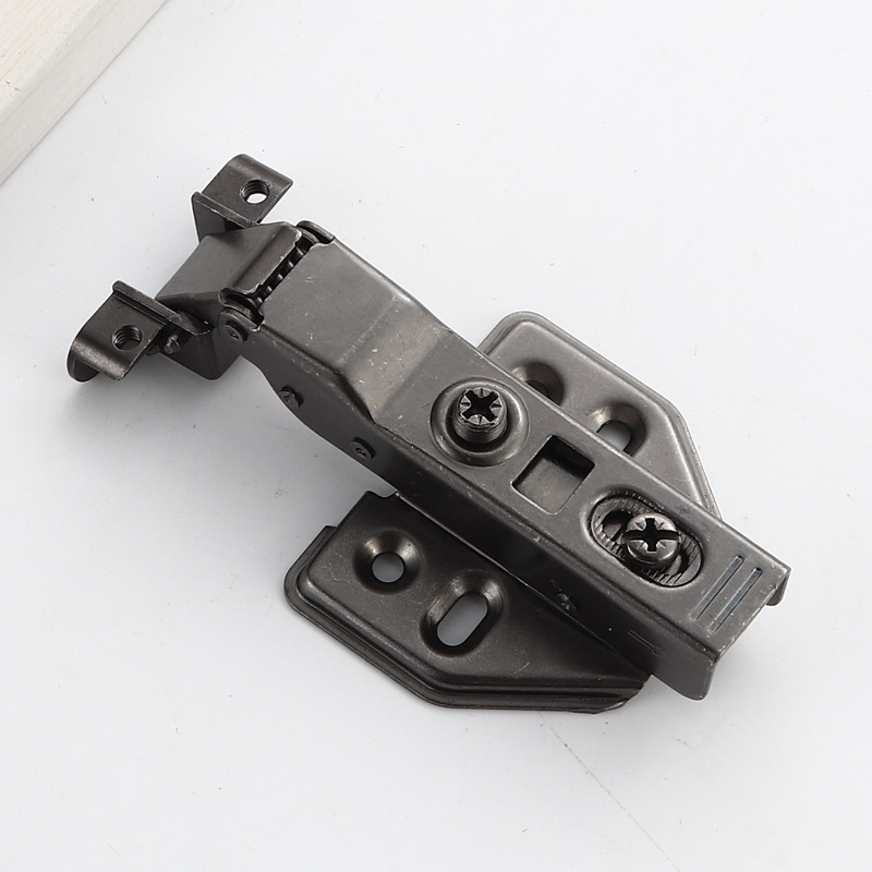 Balama cu cadru din aluminiu, amortizare hidraulică pentru uși de garderobă și dulapuri, oțel laminat la rece, placare nichel/cupru, cod produs 661