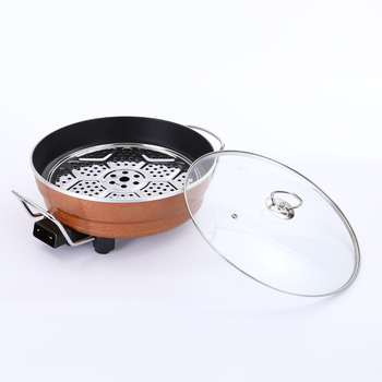 Πολυλειτουργικός ηλεκτρικός κάδος μαγειρέματος με ατμό, αλουμίνιο, 1500W, 220V, αντικολλητική επιφάνεια