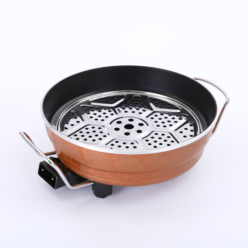 Πολυλειτουργικός ηλεκτρικός κάδος μαγειρέματος με ατμό, αλουμίνιο, 1500W, 220V, αντικολλητική επιφάνεια