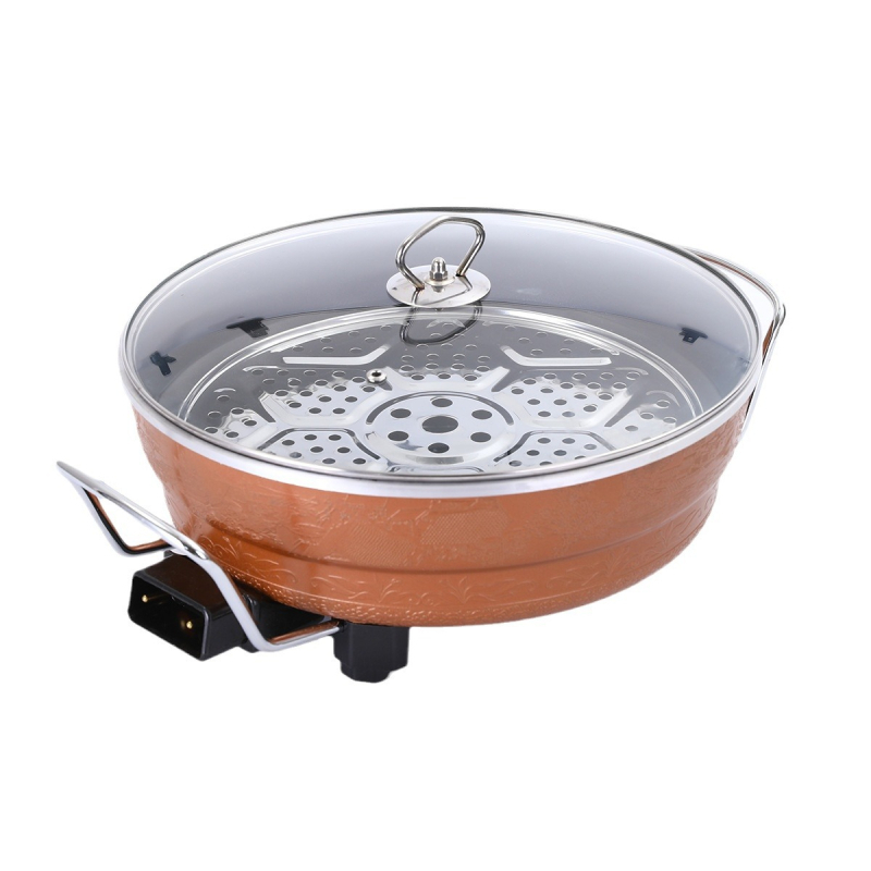 Πολυλειτουργικός ηλεκτρικός κάδος μαγειρέματος με ατμό, αλουμίνιο, 1500W, 220V, αντικολλητική επιφάνεια