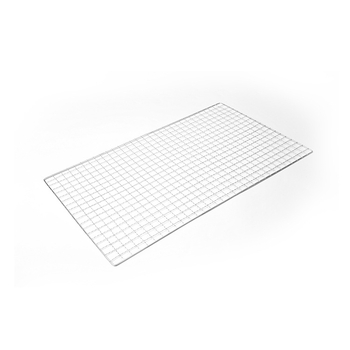 Željezna mreža za roštilj, kvadratnog oblika, elektroplatirana s točkastim zavarivanjem, lako se čisti.