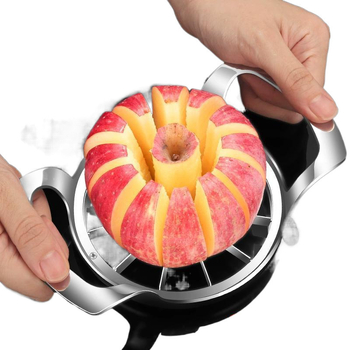 Tăietor de mere și îndepărtător de miez, tăietor de fructe multifuncțional cu lamă de decojit din oțel inoxidabil