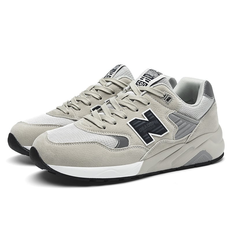 NB580 Pantofi unisex pentru alergare, interior din plasă respirabil, branț EVA, talpă cu înălțime medie a călcâiului 3–5 cm