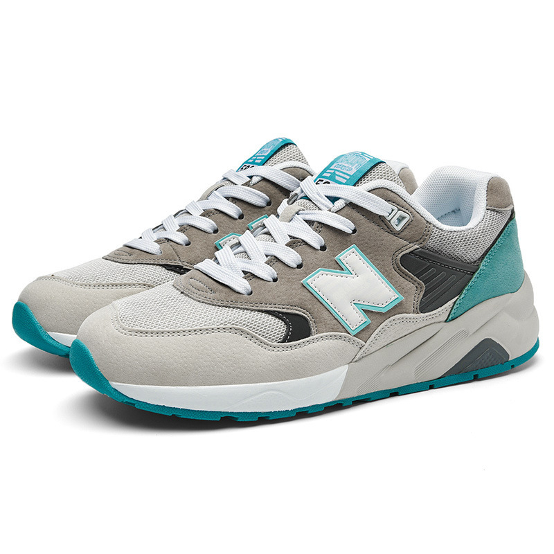 NB580 Pantofi unisex pentru alergare, interior din plasă respirabil, branț EVA, talpă cu înălțime medie a călcâiului 3–5 cm