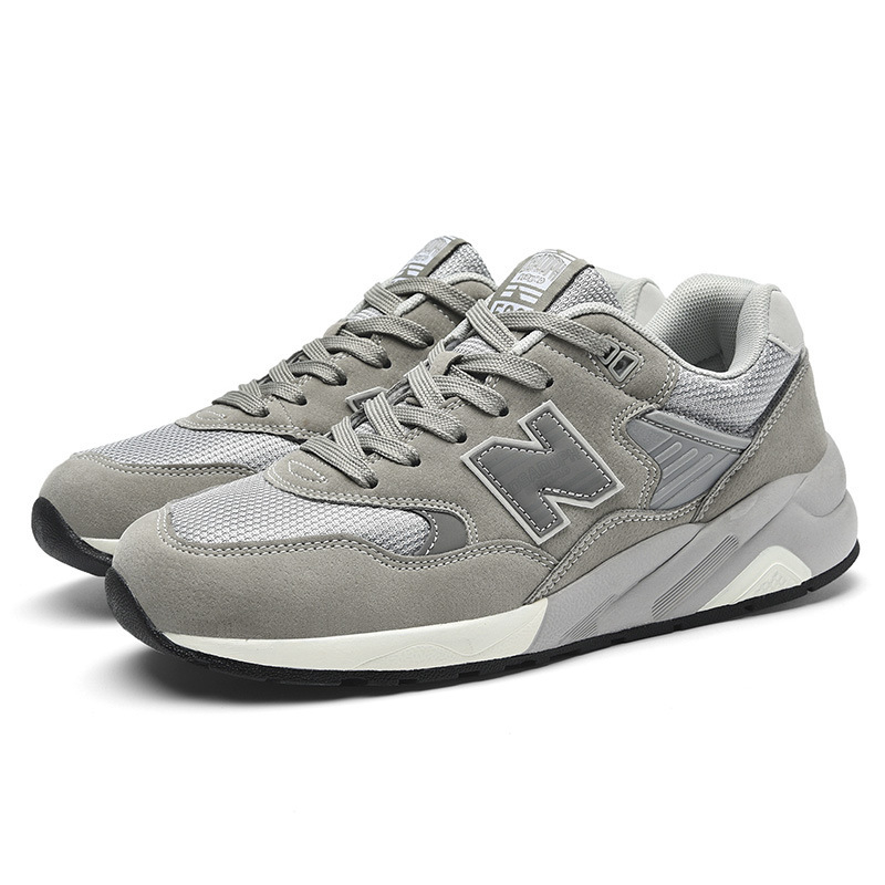 NB580 Pantofi unisex pentru alergare, interior din plasă respirabil, branț EVA, talpă cu înălțime medie a călcâiului 3–5 cm