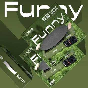 Aike bear Tigaie grill rotund din fier zincat, portabilă și multifuncțională