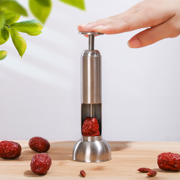 Unealtă pentru scoaterea sâmburilor din Red Dates și Hawthorn, oțel inoxidabil 304, cu arc, cu bază, personalizare disponibilă