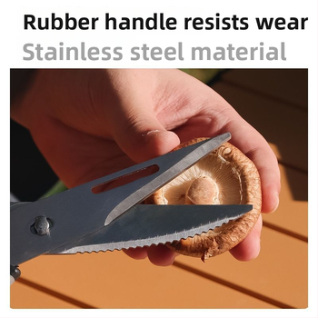 Tuosun преносим комплект за открито готвене от неръждаема стомана в чанта за кухненски прибори, 10 части; включва нож, дъска за рязане, лопатка, лъжица, ножици и щипки за барбекю; тегло 1.2 кг; подходящ за 2-8 човека