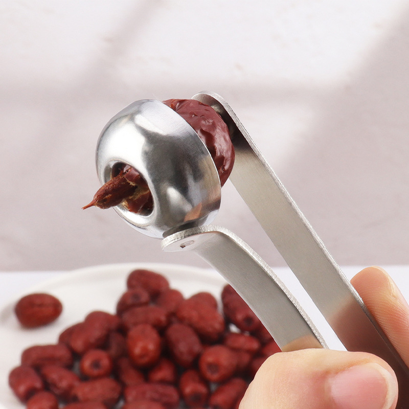 Lihe Corer din oțel inoxidabil, instrument multifuncțional pentru îndepărtarea sâmburilor din fructe, pentru curmale și cireșe, ustensilă de bucătărie pentru casă