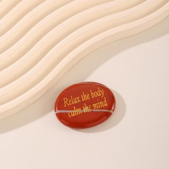 Prirodni agat kristal palmasti kamen – DIY ukras, ručno držani talisman za sreću, pakirano u PP vrećici, pogodno za poslovne darove