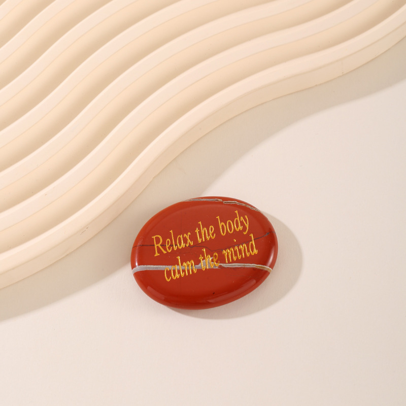 Prirodni agat kristal palmasti kamen – DIY ukras, ručno držani talisman za sreću, pakirano u PP vrećici, pogodno za poslovne darove