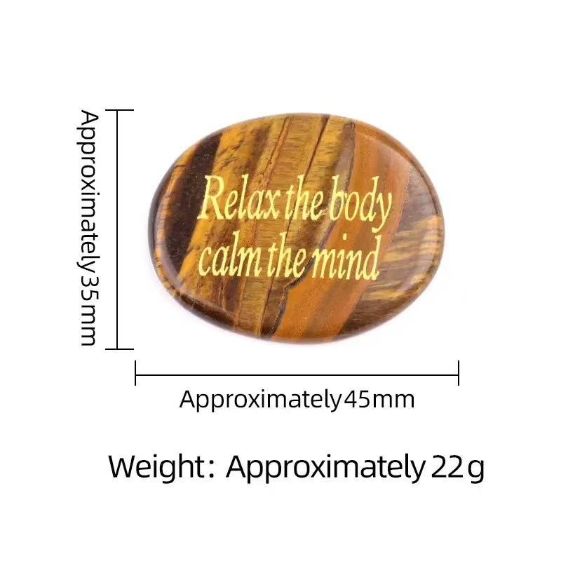 Prirodni agat kristal palmasti kamen – DIY ukras, ručno držani talisman za sreću, pakirano u PP vrećici, pogodno za poslovne darove