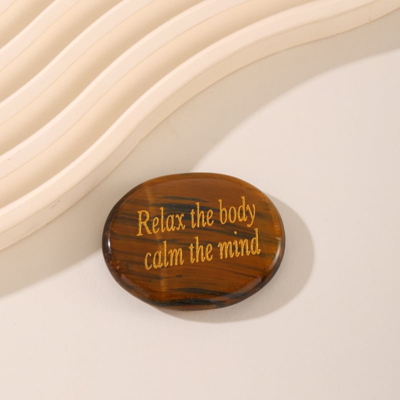 Prirodni agat kristal palmasti kamen – DIY ukras, ručno držani talisman za sreću, pakirano u PP vrećici, pogodno za poslovne darove