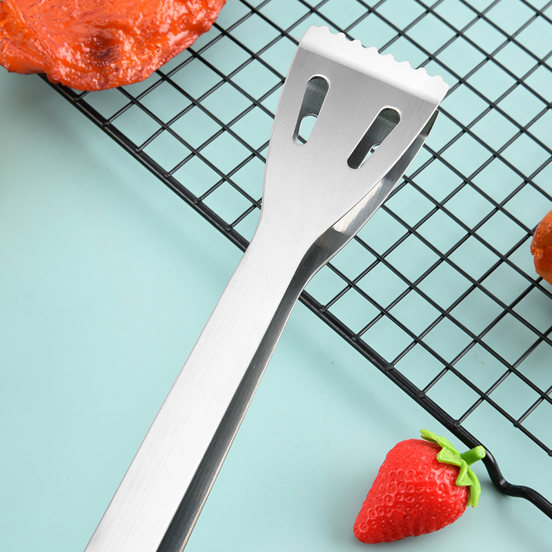 Set de unelte pentru grătar din oțel inox 410, 3 piese (clemă, furculiță și spatulă) — Modelul 02, 50 bucăți pe cutie