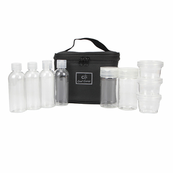 Комплект бутилки за подправки за къмпинг COOLCAMP CF-605, пластмасов, 230 г, за 3–4 души, с чанта за съхранение