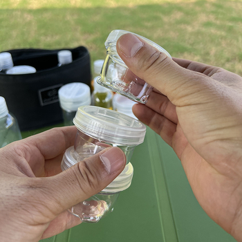 Комплект бутилки за подправки за къмпинг COOLCAMP CF-605, пластмасов, 230 г, за 3–4 души, с чанта за съхранение