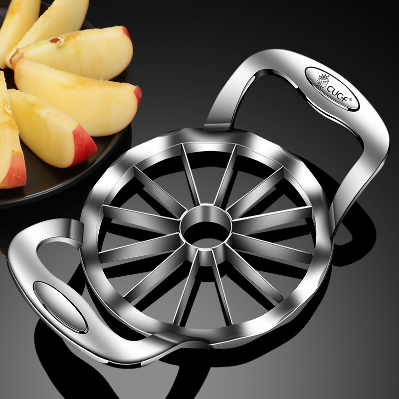 Ябълков резач и отстраняване на сърцевината - неръждаема стомана 304, плодово разделител за домашна употреба, възможност за печат на лого