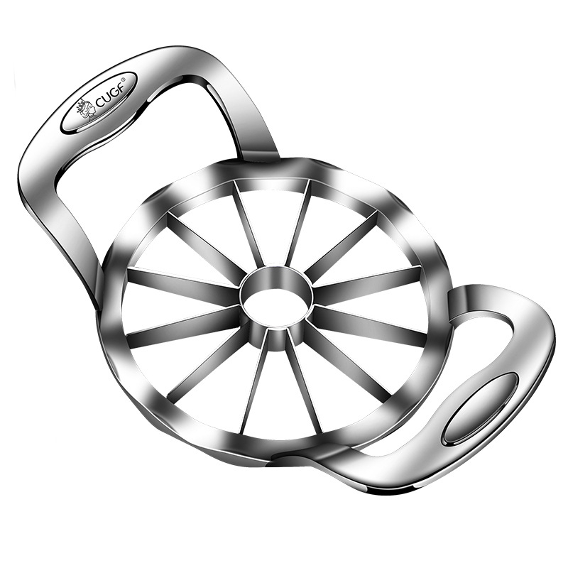 Ябълков резач и отстраняване на сърцевината - неръждаема стомана 304, плодово разделител за домашна употреба, възможност за печат на лого