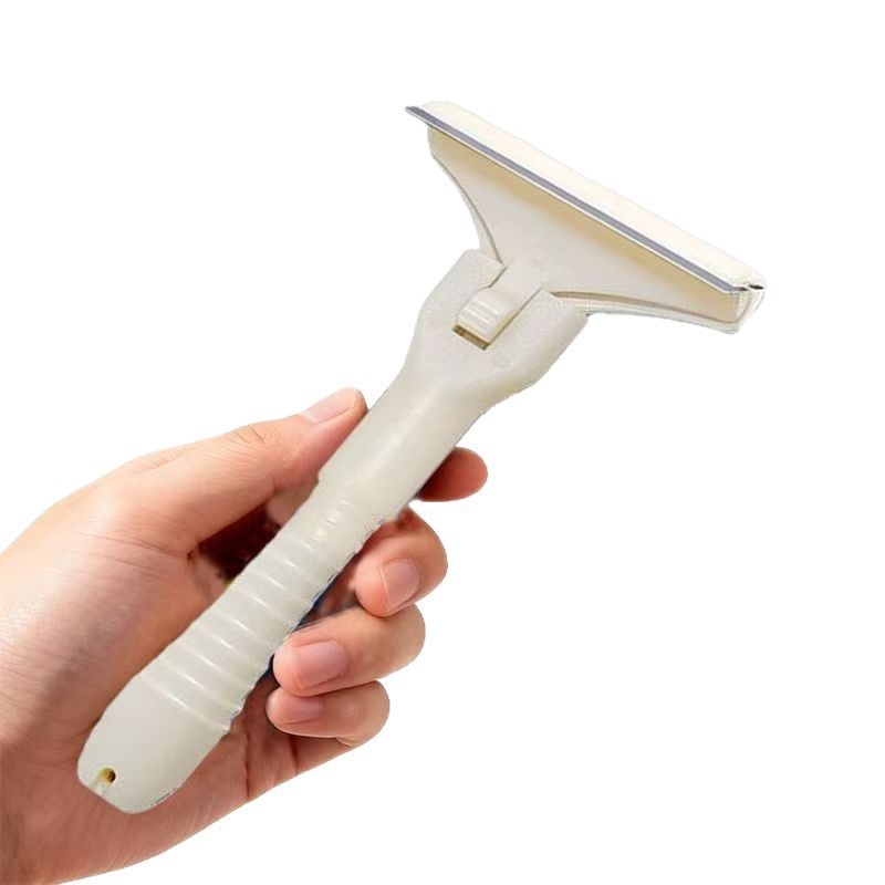 Cuțit-scraper pentru păr de porc — Instrument minimalist din plastic și oțel inoxidabil pentru îndepărtarea părului și a grăsimii | marcă privată autorizată