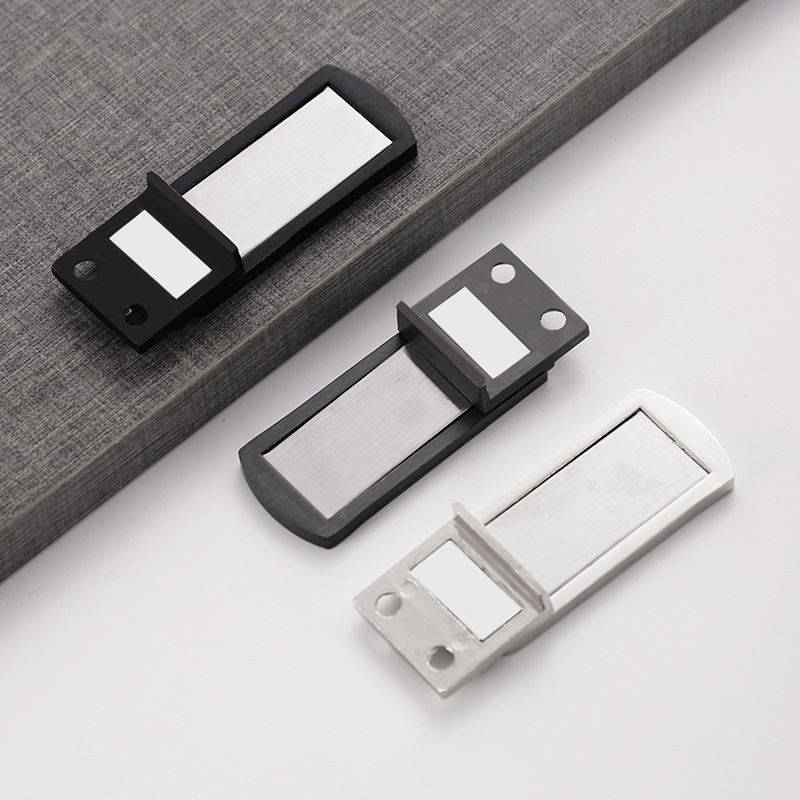 Opritor de ușă magnetic pe podea pentru baie, oțel inoxidabil, montaj pe podea, acționare manuală, priză magnetică