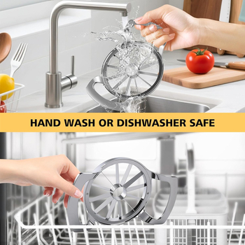 Неръждаем резач за ябълки и корнер, удебелен голям размер, 8 или 12 парчета, преносим разделител за плодове