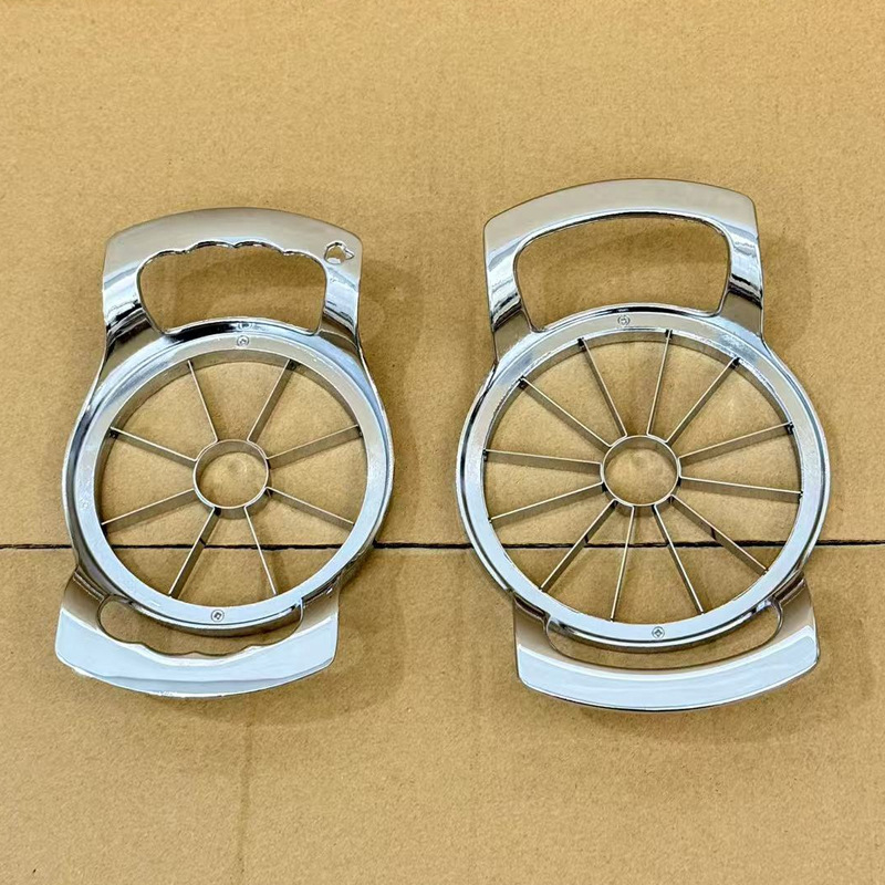 Неръждаем резач за ябълки и корнер, удебелен голям размер, 8 или 12 парчета, преносим разделител за плодове