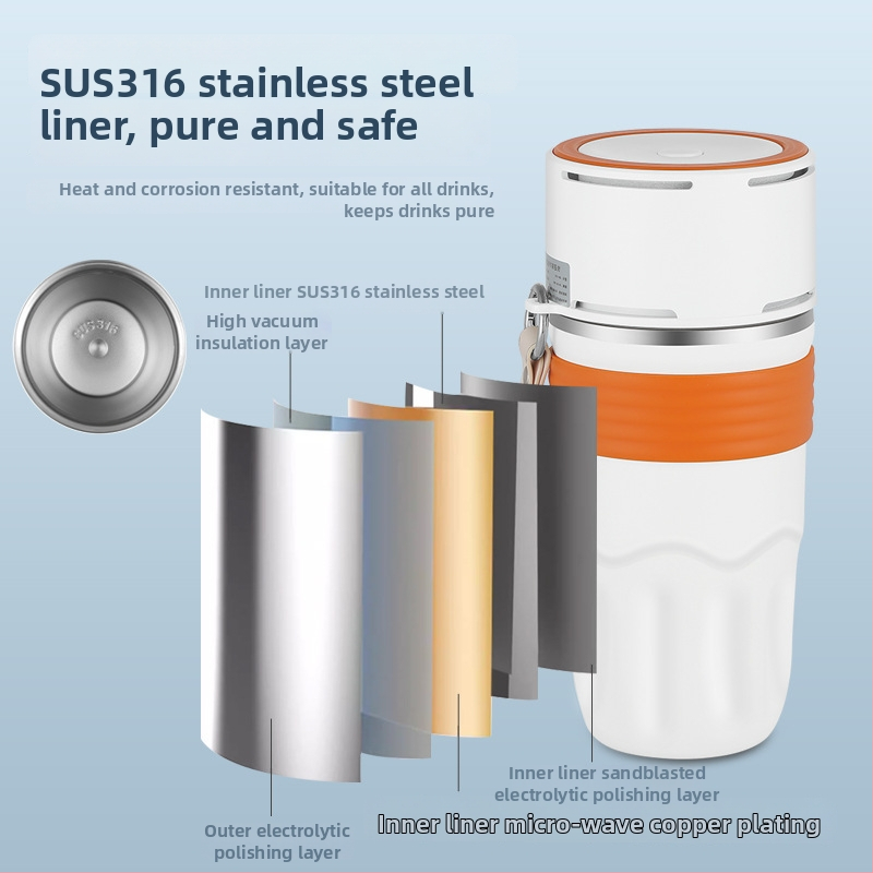 Rýchla chladiaca šálka – USB-C napájanie, 5V, 15W, mechanický režim, horúce aj studené na kancelársku prácu