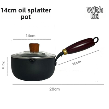 Malá panvička na olej zo železa, model PTFG-01, hĺbka 7 cm, dno s jedným, bez viečka