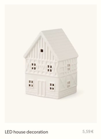 Керамична къща в нордически стил за нощно осветление, за аквариуми и дворен декор