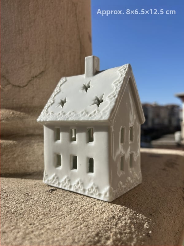 Керамична къща в нордически стил за нощно осветление, за аквариуми и дворен декор